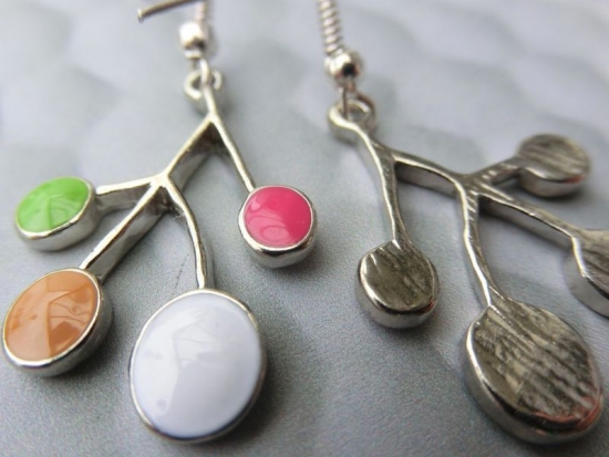 Preview: Blatt Ohrringe Zweig Ast